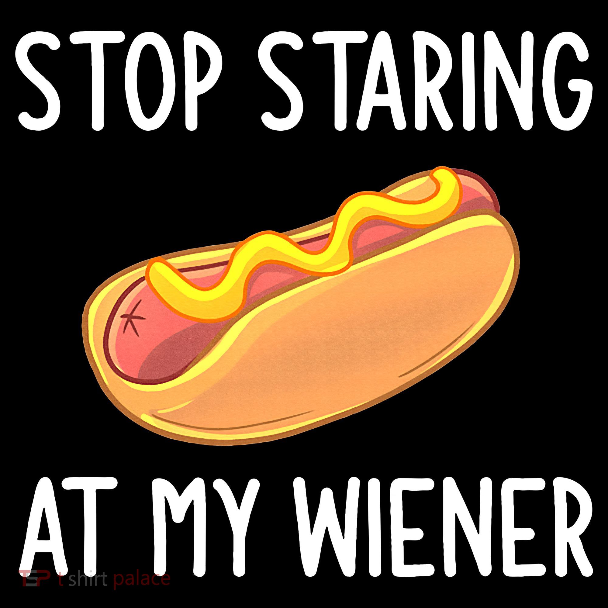 Stop Staring At My Wiener Funny Joke Sarcastic Women's Hoodie
