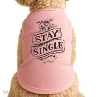 Stay Single Anti Valentine's Day Doggie Tank thumb 0
