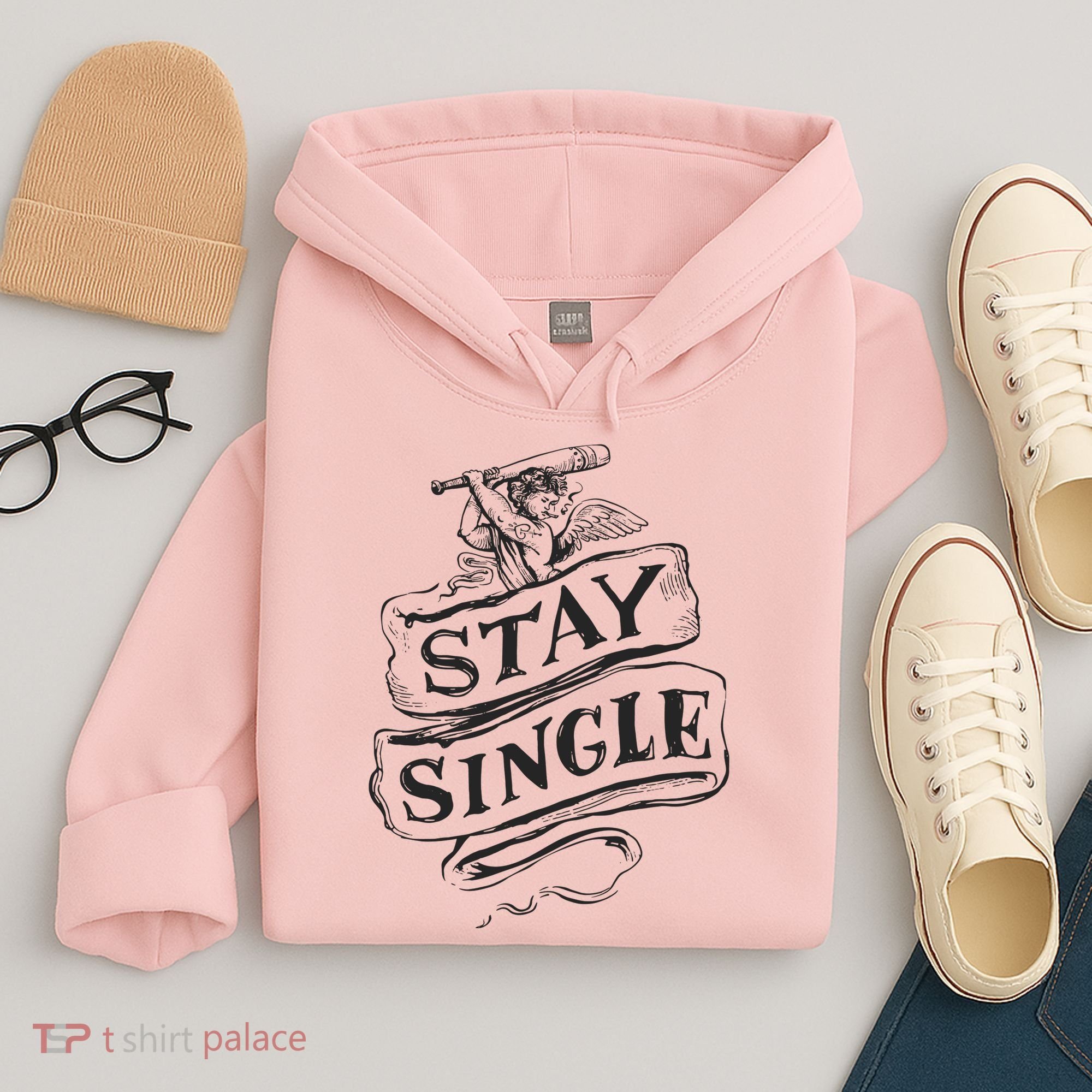 Stay Single Anti Valentine's Day Hoodie