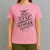 Stay Single Anti Valentine's Day T-Shirt thumb 4