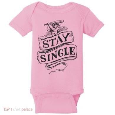 Stay Single Anti Valentine's Day Baby Bodysuit