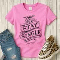 Stay Single Anti Valentine's Day Women's T-Shirt thumb 3