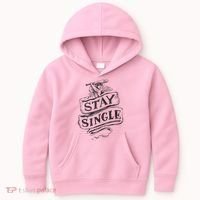 Stay Single Anti Valentine's Day Kids Hoodie thumb 0
