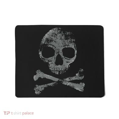 Scary Skull And Crossbones Grunge Style Gothic Creepy Spooky Mousepad