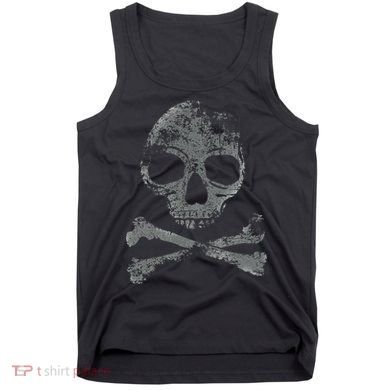 Scary Skull And Crossbones Grunge Style Gothic Creepy Spooky Tank Top