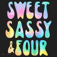 Sweet Sassy And Four 4th Birthday Girl Tie Dye 4 Year Old Golf Towel thumb 3
