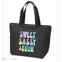 Sweet Sassy And Four 4th Birthday Girl Tie Dye 4 Year Old Tote Bag thumb 3