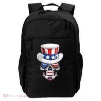 Sugar Skull American Flag Usa Indepedence Day July Fourth Cute Gift Backpack thumb 0