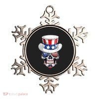 Sugar Skull American Flag Usa Indepedence Day July Fourth Cute Gift Ornament thumb 0