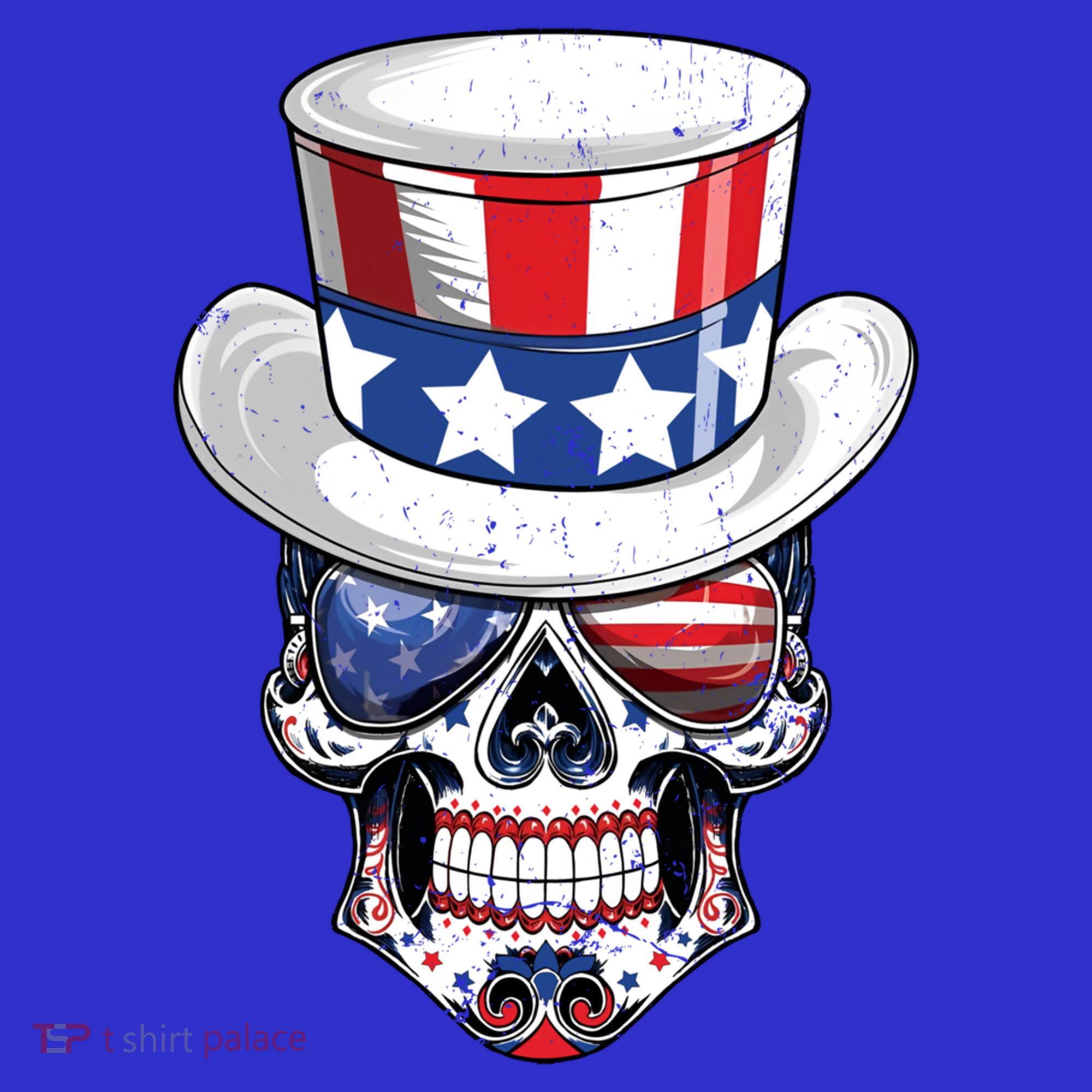 Sugar Skull American Flag Usa Indepedence Day July Fourth Cute Gift Sweatshirt