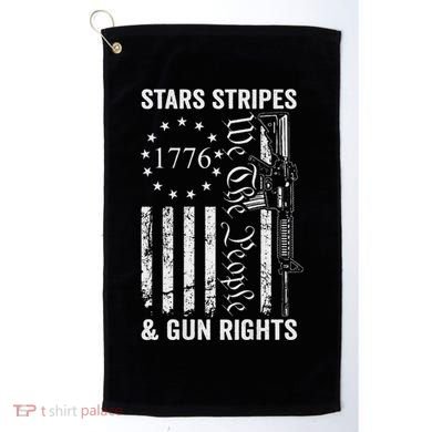 Stars Stripes And Gun Rights Pro Guns 2nd Amendment Golf Towel