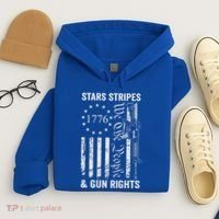 Stars Stripes And Gun Rights Pro Guns 2nd Amendment Hoodie thumb 4