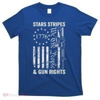 Stars Stripes And Gun Rights Pro Guns 2nd Amendment T-Shirt thumb 0