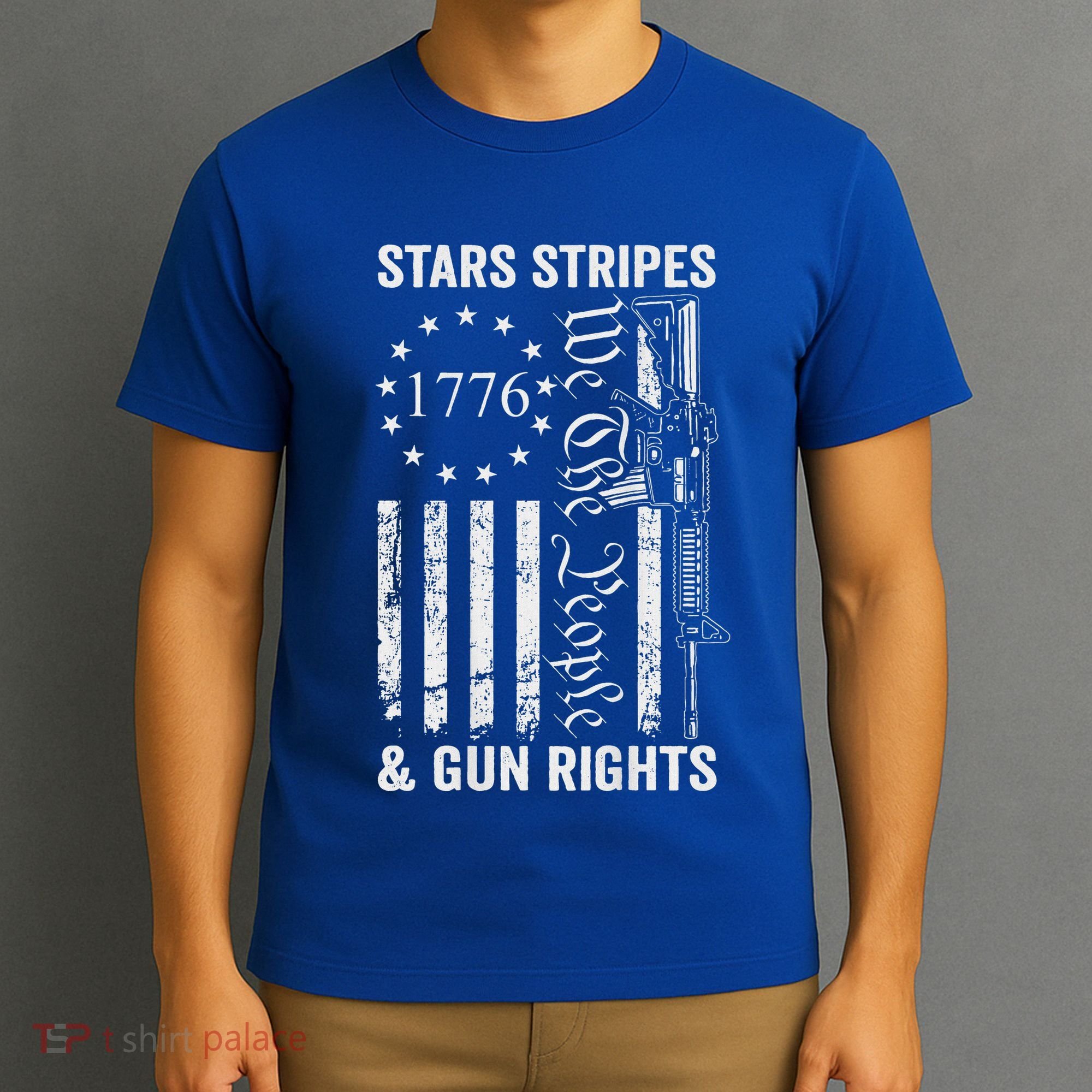 Stars Stripes And Gun Rights Pro Guns 2nd Amendment T-Shirt