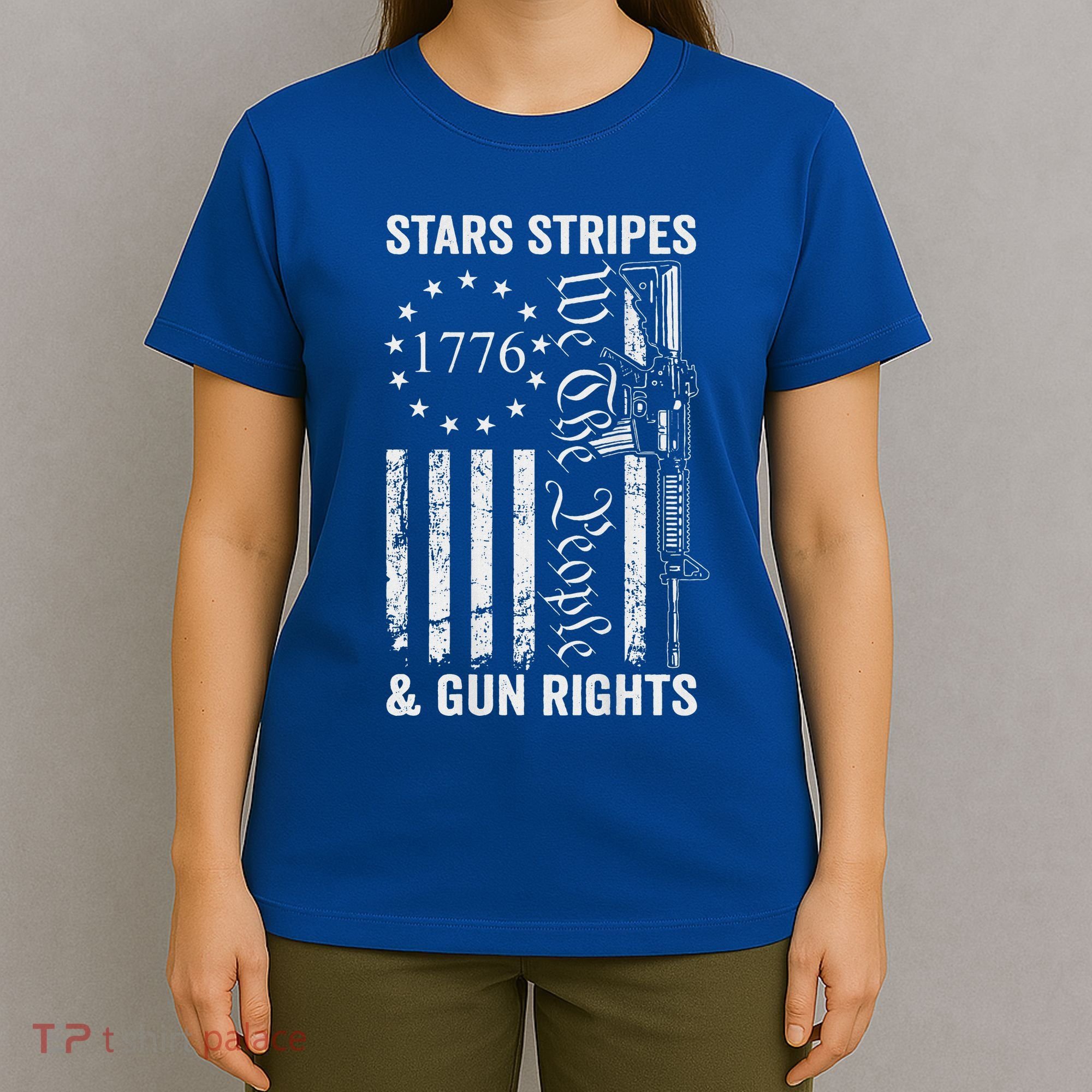 Stars Stripes And Gun Rights Pro Guns 2nd Amendment T-Shirt
