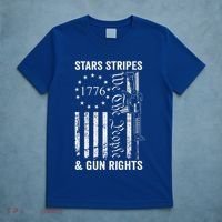 Stars Stripes And Gun Rights Pro Guns 2nd Amendment T-Shirt thumb 5