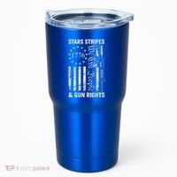 Stars Stripes And Gun Rights Pro Guns 2nd Amendment Tumbler thumb 0