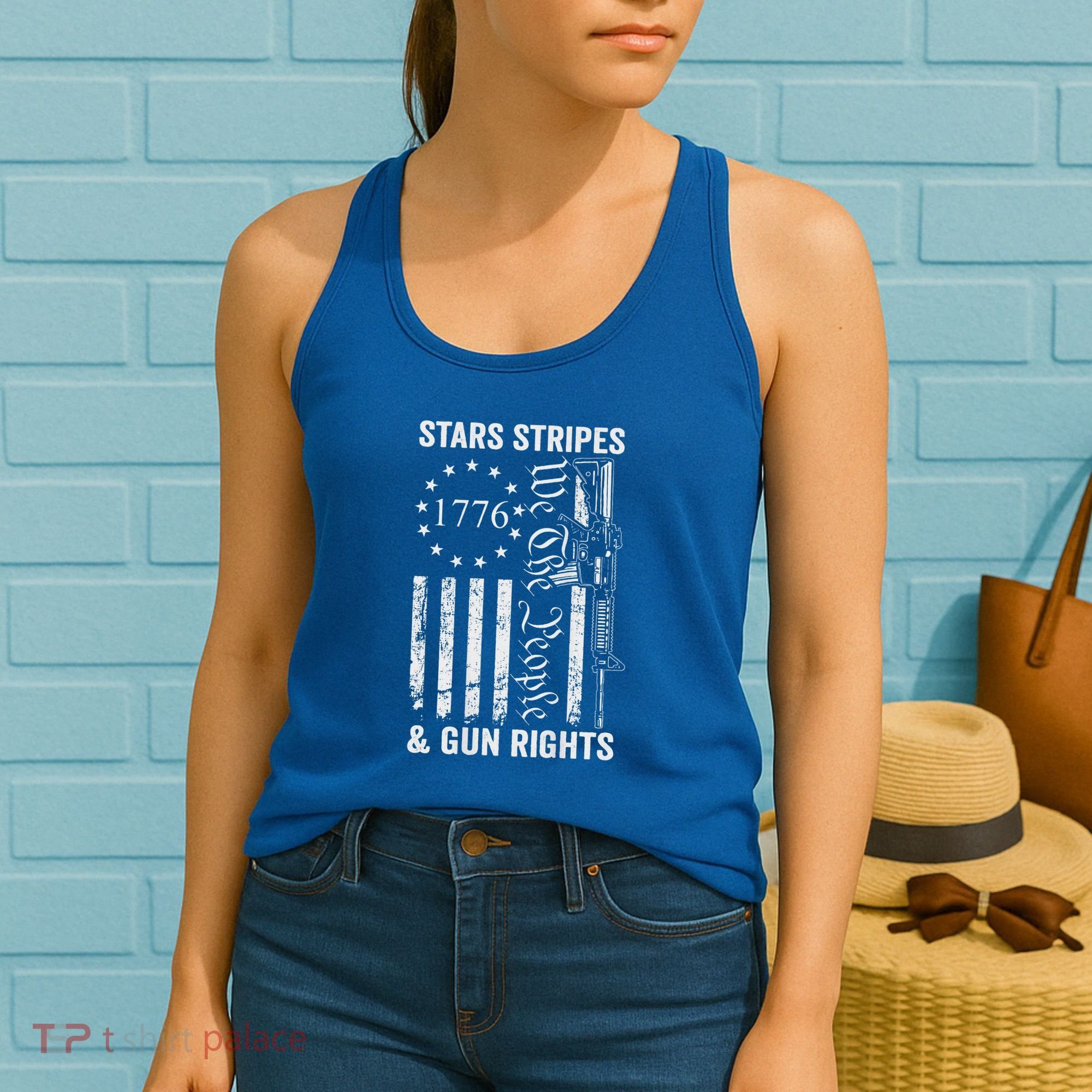 Stars Stripes And Gun Rights Pro Guns 2nd Amendment Women's Tank Top