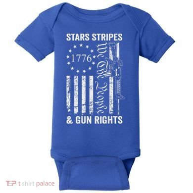 Stars Stripes And Gun Rights Pro Guns 2nd Amendment Baby Bodysuit