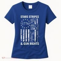 Stars Stripes And Gun Rights Pro Guns 2nd Amendment Women's T-Shirt thumb 0