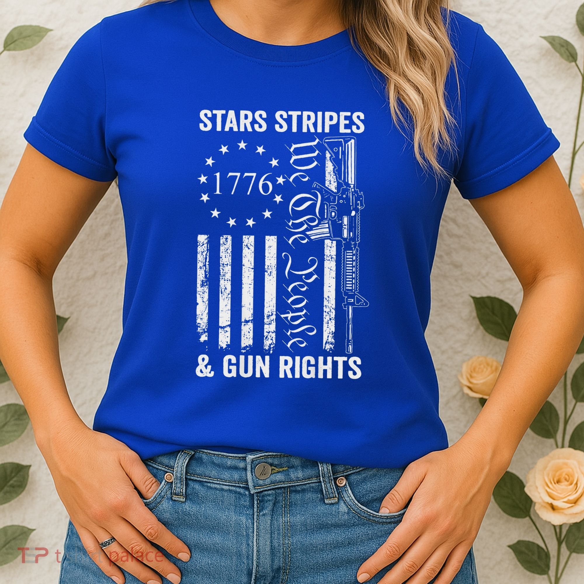 Stars Stripes And Gun Rights Pro Guns 2nd Amendment Women's T-Shirt