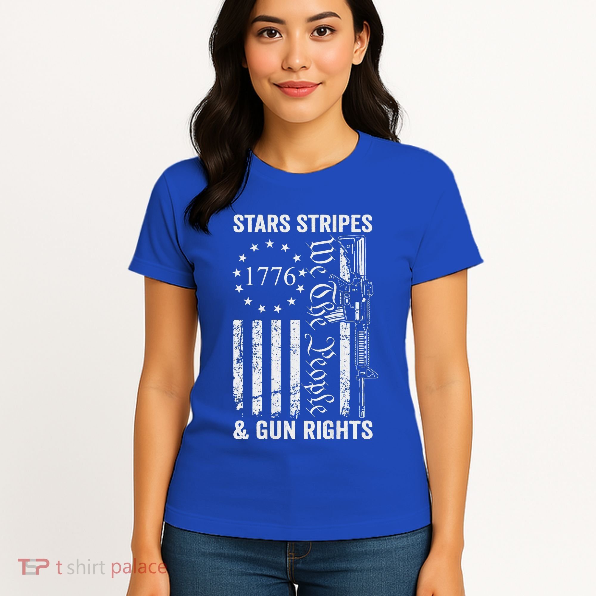 Stars Stripes And Gun Rights Pro Guns 2nd Amendment Women's T-Shirt