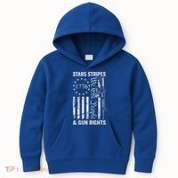 Stars Stripes And Gun Rights Pro Guns 2nd Amendment Kids Hoodie thumb 0