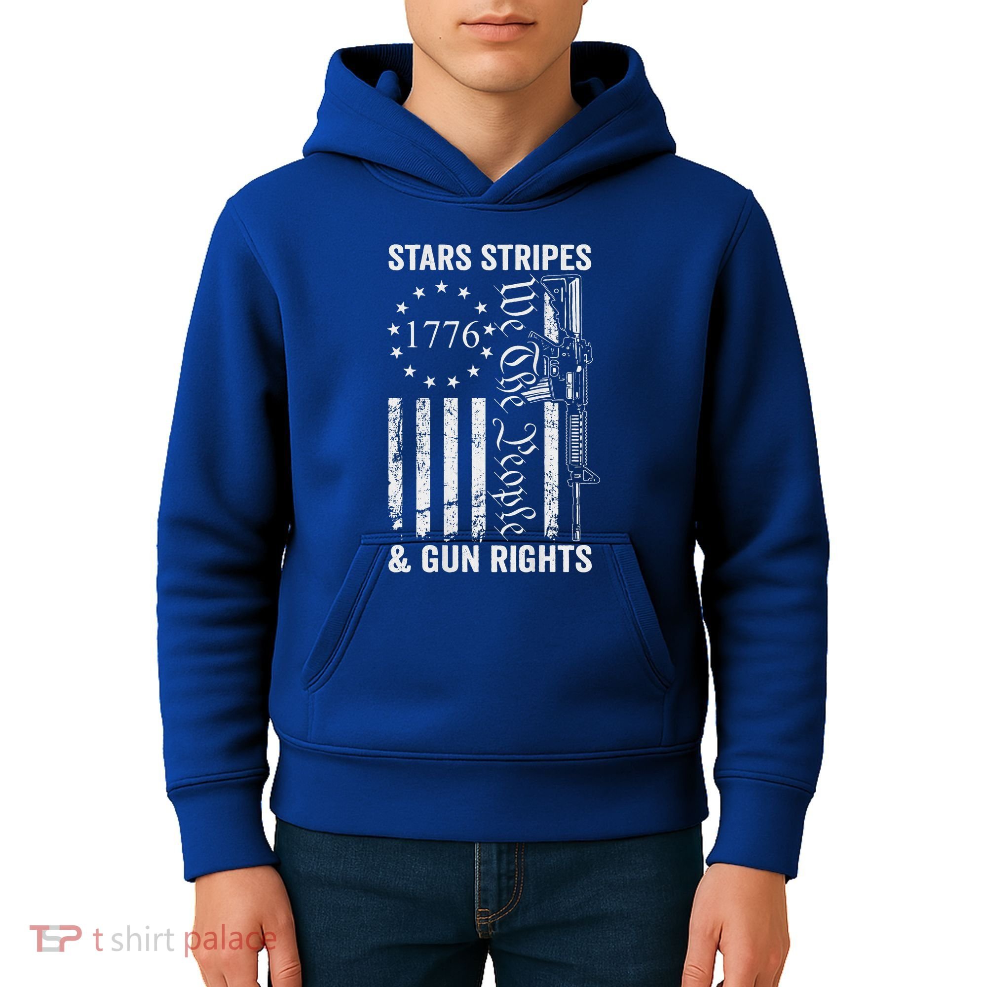 Stars Stripes And Gun Rights Pro Guns 2nd Amendment Kids Hoodie