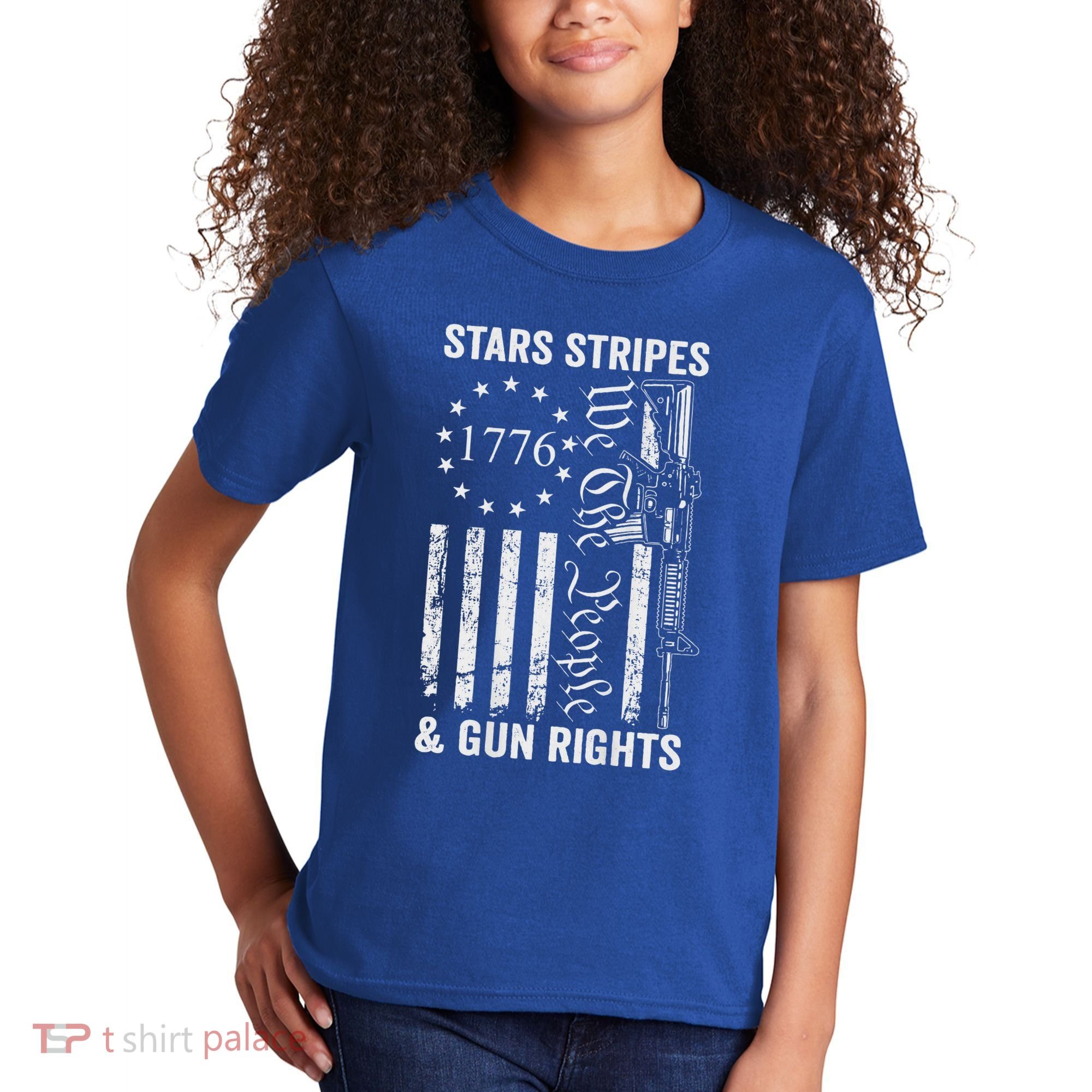 Stars Stripes And Gun Rights Pro Guns 2nd Amendment Kids T-Shirt