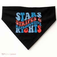 Stars Stripes And Equal Rights 4th Of July USA-Made Doggie Bandana thumb 0