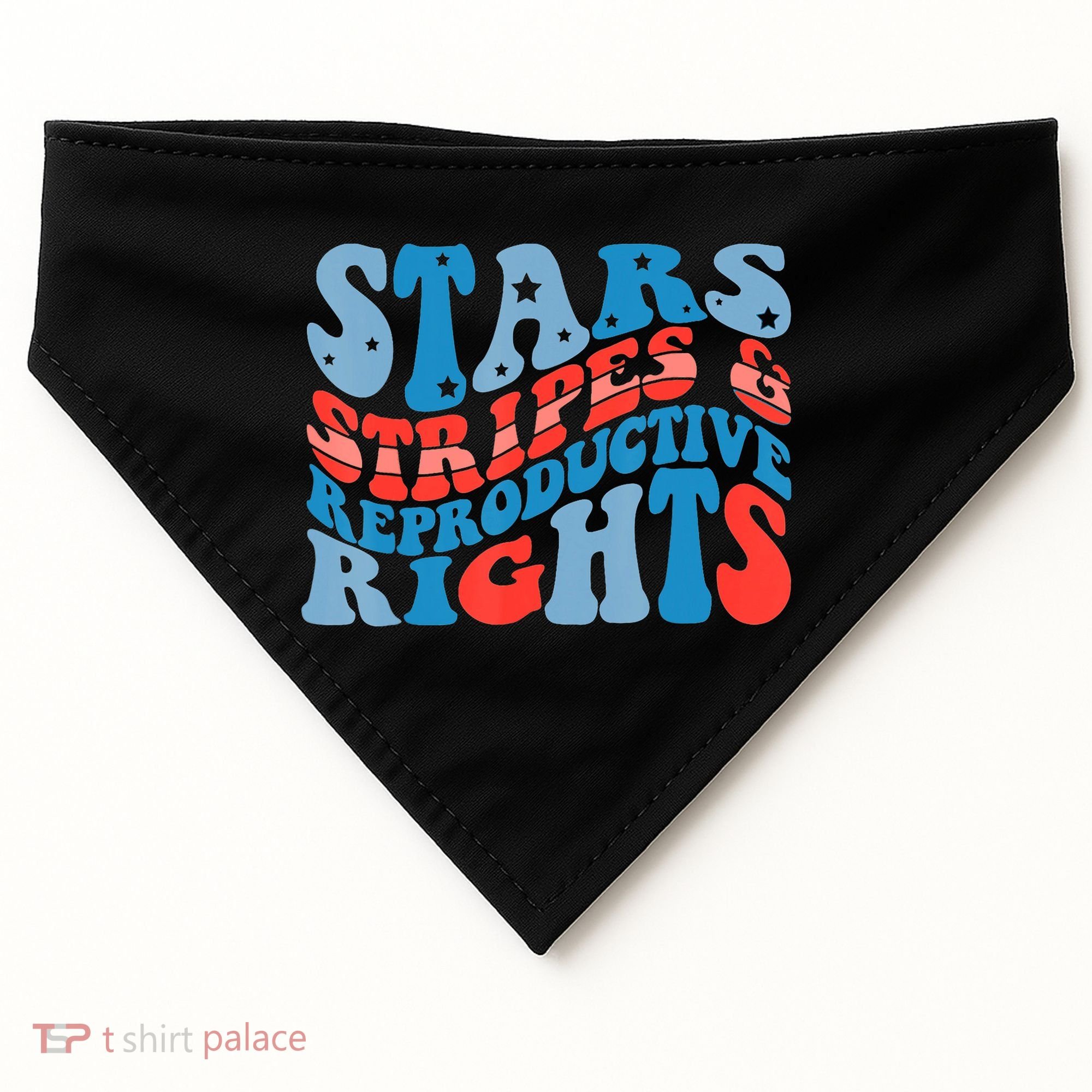 Stars Stripes And Equal Rights 4th Of July USA-Made Doggie Bandana