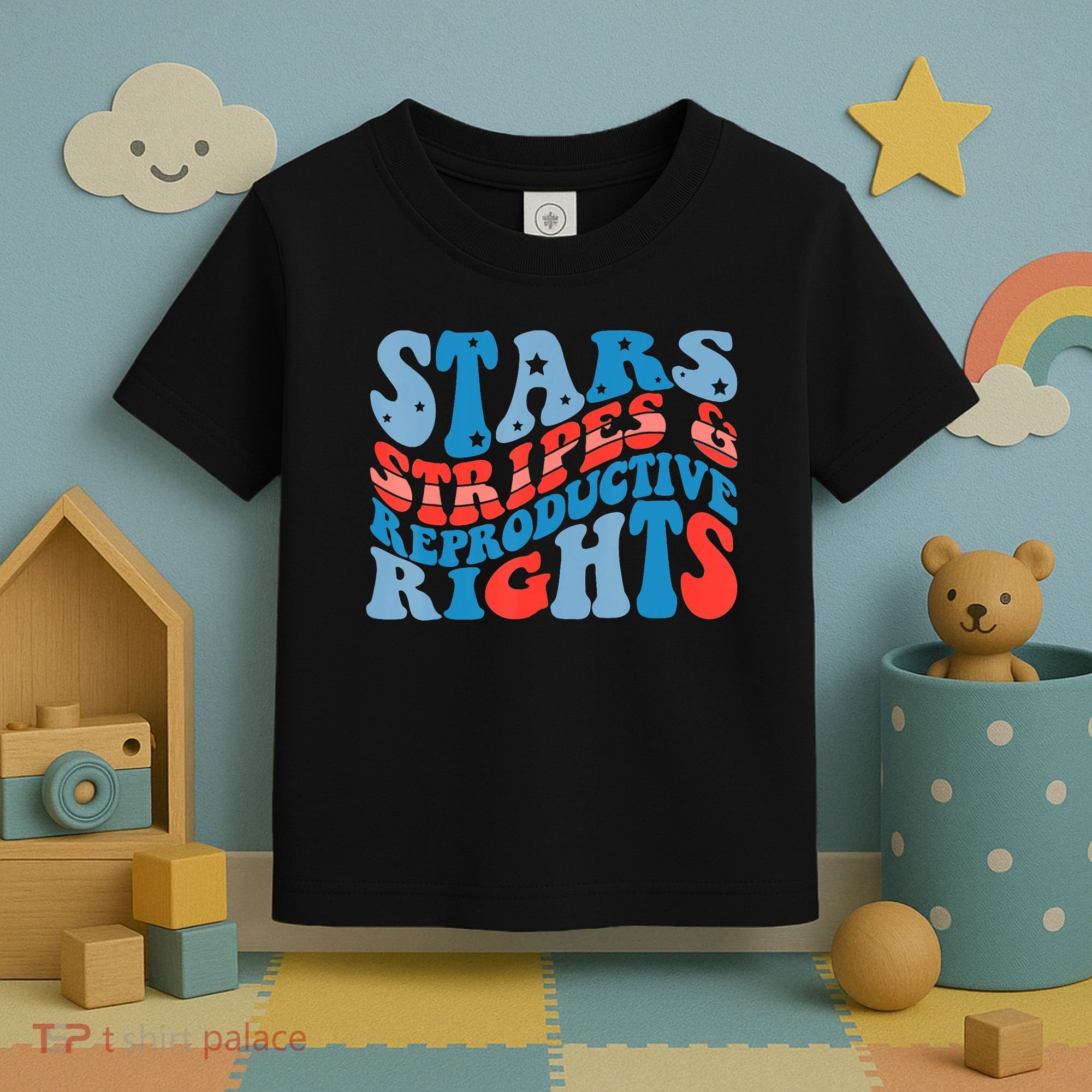 Stars Stripes And Equal Rights 4th Of July Toddler T-Shirt