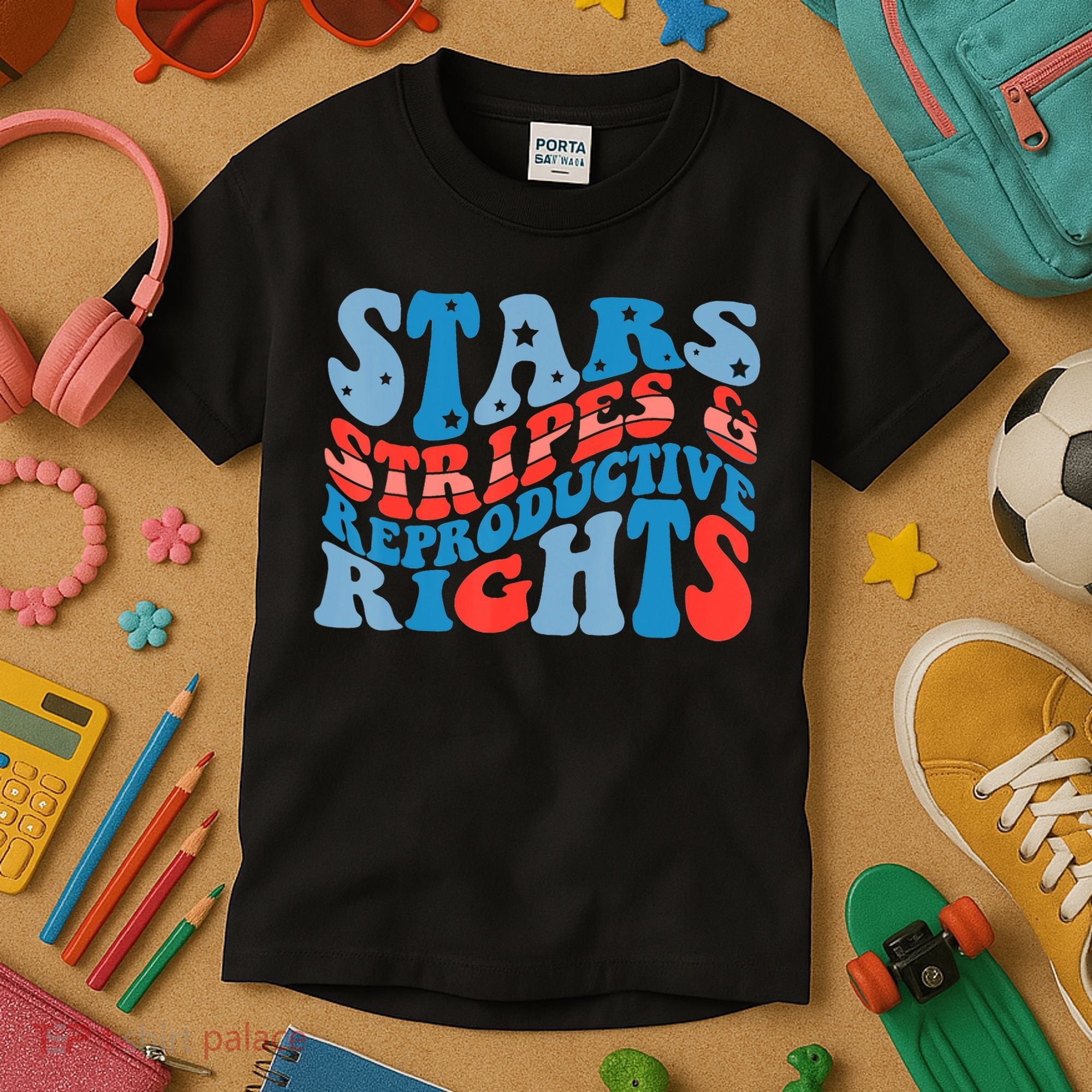 Stars Stripes And Equal Rights 4th Of July Kids T-Shirt
