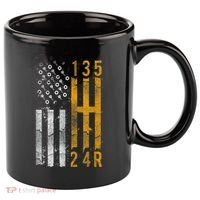 Stick Shift American Flag Muscle Car Mechanic 11oz C Handle Ceramic Mug thumb 0
