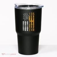 Stick Shift American Flag Muscle Car Mechanic Tumbler thumb 0