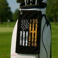 Stick Shift American Flag Muscle Car Mechanic Golf Towel thumb 2