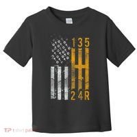 Stick Shift American Flag Muscle Car Mechanic Toddler T-Shirt thumb 0