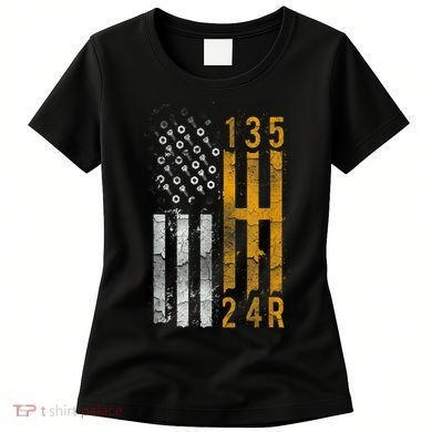 Stick Shift American Flag Muscle Car Mechanic Women's T-Shirt