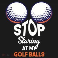 Stop Staring At My Golf Balls Cute Golfing Funny Boobs Balls Visor thumb 3