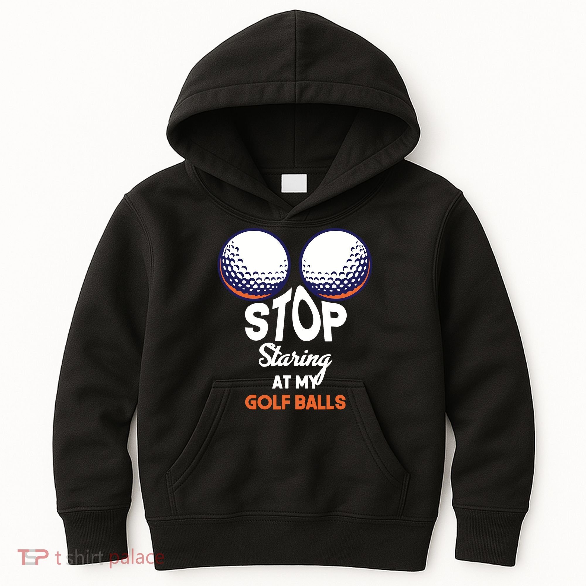 Stop Staring At My Golf Balls Cute Golfing Funny Boobs Balls Kids Hoodie