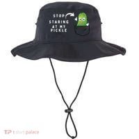 Stop Staring At My Pickle Adult Humor Pickle Lover Bucket Hat thumb 0