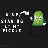 Stop Staring At My Pickle Adult Humor Pickle Lover Women's Hoodie thumb 2