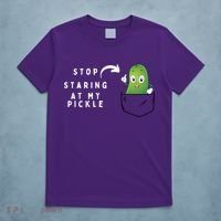 Stop Staring At My Pickle Adult Humor Pickle Lover T-Shirt thumb 5