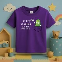 Stop Staring At My Pickle Adult Humor Pickle Lover Toddler T-Shirt thumb 3