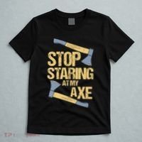 Stop Staring At My Axe Funny Axe Throwing Lover Mp T-Shirt thumb 5