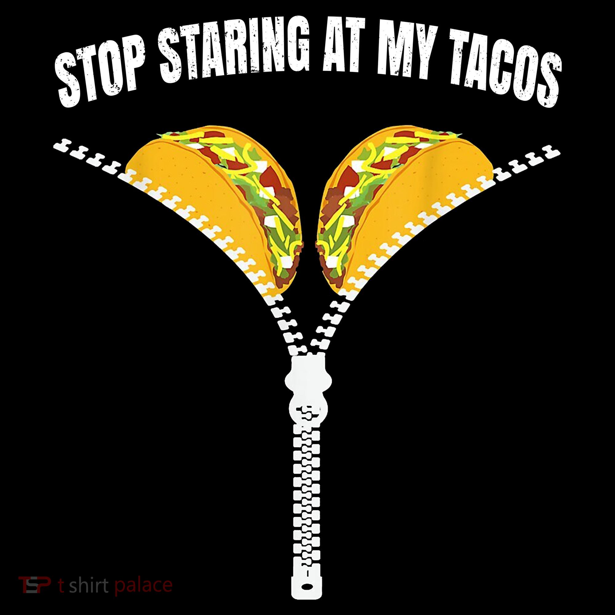 Stop Staring At My Tacos Zip Funny Bucket Hat