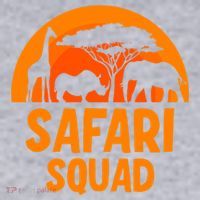 Safari Squad Africa Family Trip Gift Women's Racerback Cropped Tank thumb 2