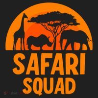 Safari Squad Africa Family Trip Gift Golf Towel thumb 3