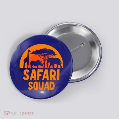 Safari Squad Africa Family Trip Gift Button
