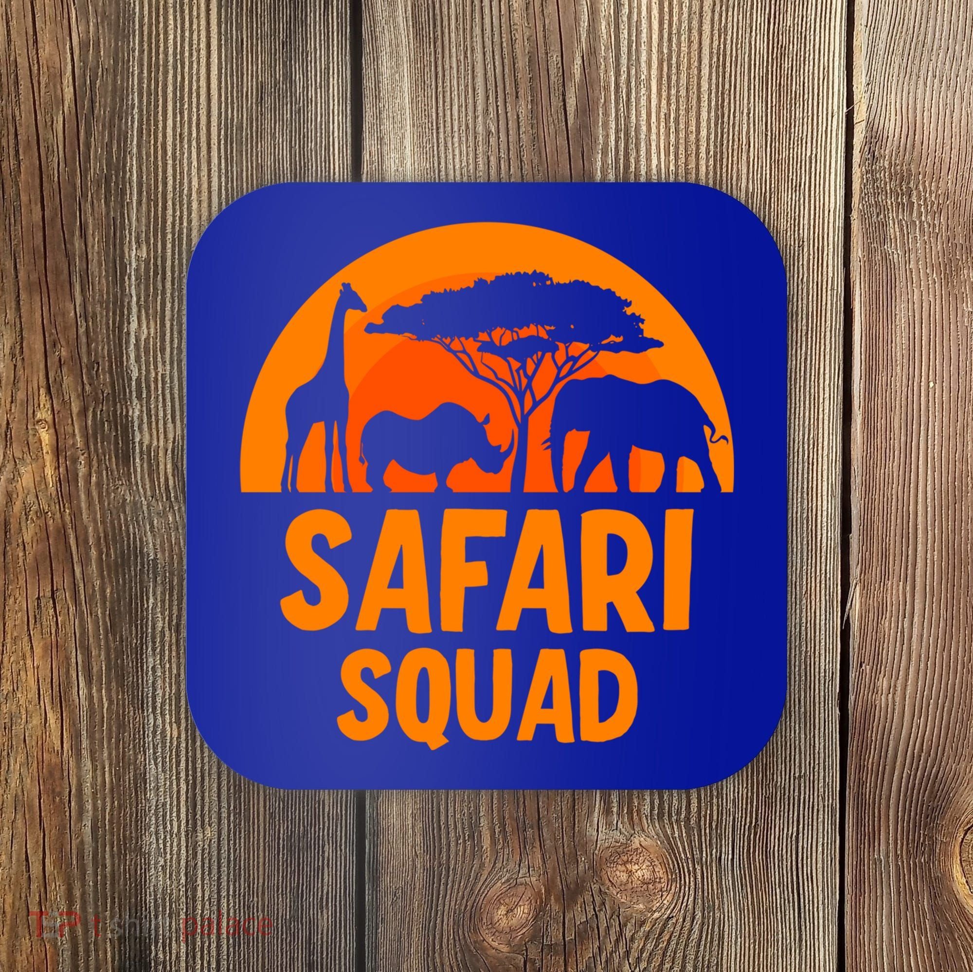 Safari Squad Africa Family Trip Gift Coaster